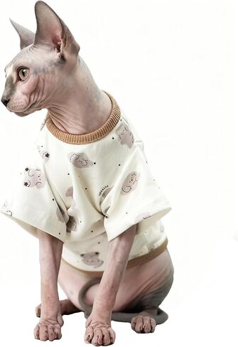 Cute Dog Shirt, Stretchy Dino Doggie T-Shirt Clothes for Small Dogs, Soft Pet Tee Outfit Cat Apparel for Daily Wear, Cozy Pullover Design Puppy Apperal (Doggie, Medium Size for 5.5-8.5lb Pets) in Saudi Arabia