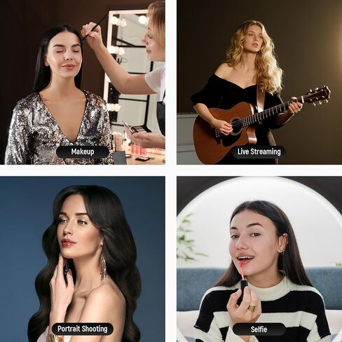 NEEWER 19 inch Ring Light with Stand and 3 Phone Holders, Upgraded 2.4G Control Smooth Dimming at 1%, LCD and Touch Control, CRI 97+ 2540lux, for Streaming Home Office Zoom Call Lighting - RP18H in Kuwait