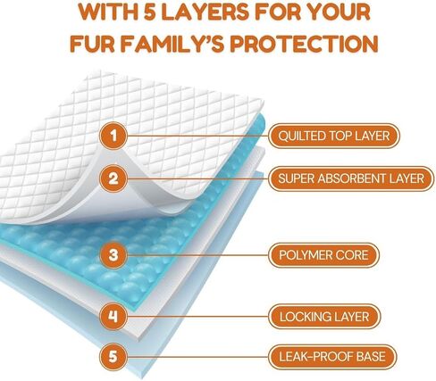 UltraCare Superabsorbent Leak Proof Odor Free Pet Friendly Puppy Pads, Best Potty-Training Disposable Pads, Gentle on Paws Pads XXL 100 XX Large 30x36 100 Count in Saudi Arabia