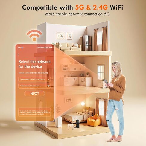 وحدة تغذية تلقائية للقطط مع كاميرا مزدوجة، تحكم في تطبيق 5G WiFi: حاوية تخزين طعام الكلاب الأوتوماتيكية سعة 5 لتر مع فيديو عالي الدقة 2K ولعبة ليزر للحيوانات الأليفة، موزع طعام ذكي للحيوانات الأليفة مزدوج الطاقة للقطط والكلاب in Kuwait