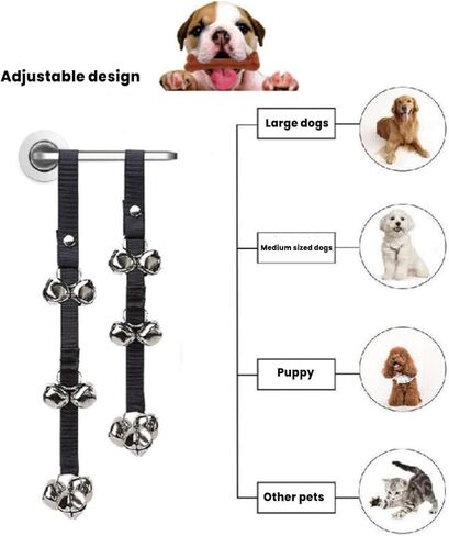 Adjustable Dog Doorbells for Potty Training – 7 Loud and Clear Bells for Effective Puppy Training – Perfect for Small, Medium, and Large Dogs in Saudi Arabia
