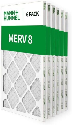 20x20x4 MERV 8 مطاطية HVAC AC FURNACE مرشحات الهواء. 3 حزمة. (الحجم الدقيق: 19.5 × 19.5 × 3.75 بوصة) in Saudi Arabia