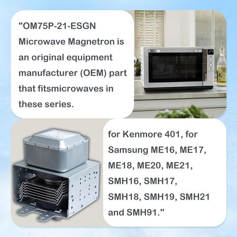 OM75P-21-ESGN Microwave Magnetron Suit for Samsung Microwave and Compatible for Kenmore Microwave in Saudi Arabia