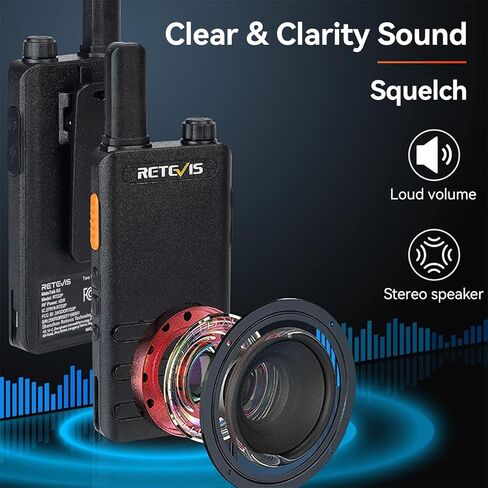 Retevis RT22P,New Version of RT22,Rechargeable Walkie Talkies for Adults,Compact FRS Two-Way Radios,VOX Handsfree,1620mAh Large Battery,USB C Charger,2 Way Radio for Small Store Hotel Gift (4 Pack) in Kuwait