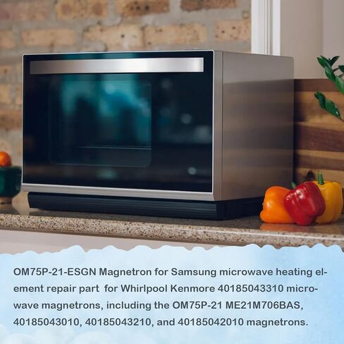 OM75P-21-ESGN Microwave Magnetron يستبدل الأجزاء التالية OM75P-21-ESGN، AP4502427، PS4251316، أجزاء OEM Magnetron، Magnetron المتوافقة مع سلسلة Samsung Microwave ME SMH in Kuwait