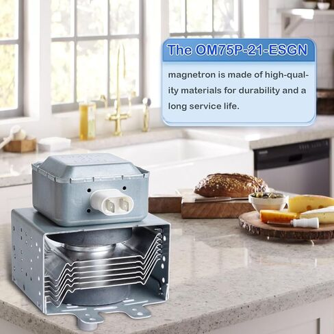 OM75P-21-ESGN Microwave Magnetron يستبدل الأجزاء التالية OM75P-21-ESGN، AP4502427، PS4251316، أجزاء OEM Magnetron، Magnetron المتوافقة مع سلسلة Samsung Microwave ME SMH in Kuwait
