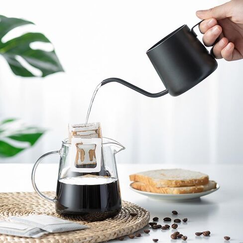 1 Pcs Stainless Steel Pour Over Coffee Kettle, Gooseneck Spout, Long Neck Design 8.4 OZ in Saudi Arabia