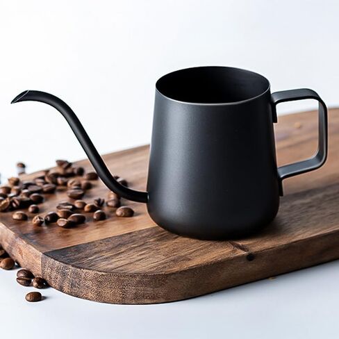1 Pcs Stainless Steel Pour Over Coffee Kettle, Gooseneck Spout, Long Neck Design 8.4 OZ in Saudi Arabia
