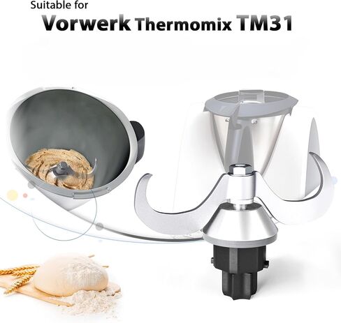 رأس شفرة عجينة العجن متوافقة مع خلاط الدقيق Thermomix TM5/TM6/TM31 لأجزاء صانع الخبز المتوافقة مع ملحقات Thermomix (TM5/TM6) in Kuwait