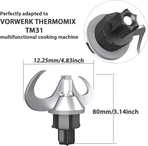 رأس شفرة عجينة العجن متوافقة مع خلاط الدقيق Thermomix TM5/TM6/TM31 لأجزاء صانع الخبز المتوافقة مع ملحقات Thermomix (TM5/TM6) in Kuwait