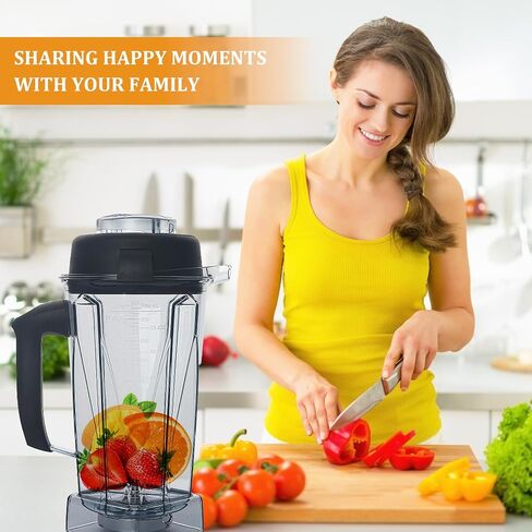 64oz Blender Pitcher Replace for 5200 5000 6500 7500 Pro500 750 Vita-Prep VM0101 VM0102 VM0103 VM0197 E310 320 Asy172 Classic/Explorian/Commercial series etc Container Cup in Saudi Arabia