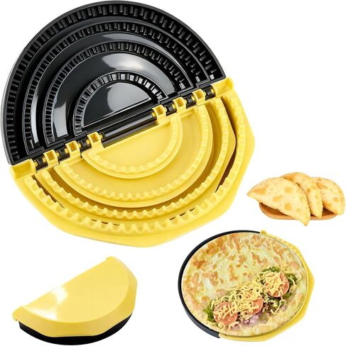 Tortilla Press & Quesadilla Maker, 4-in-1 Tortilla Sealer Crimper for Empanadas, Dumplings, 10/8/6/4 Inch Press in Kuwait