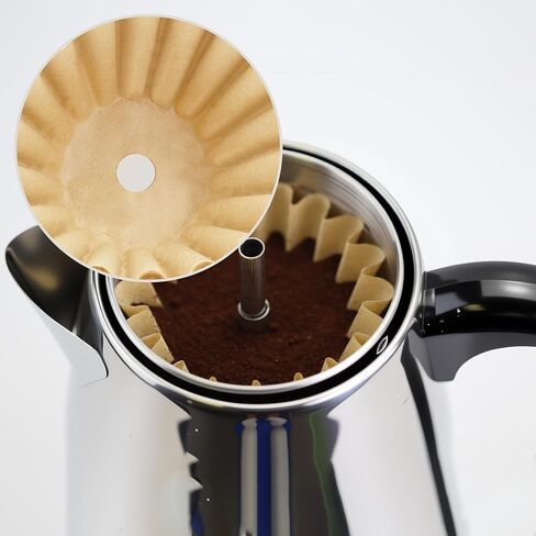 مرشحات القهوة Percolator متوافقة مع Farberware Coffee Percolator، 150 قطعة من المرشحات المثقبة للاستعمال مرة واحدة لـ Farberware FCP240 Yosemite Coletti Bozeman 6/9 Cup Elite Gourmet 6 Cup in Kuwait