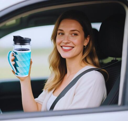 Neoprene Cup Sleeve Compatible only with Ninja BN751（24oz-710ML） Blender cup Insulated Anti - slip Sleeve for home,1 pack in Saudi Arabia