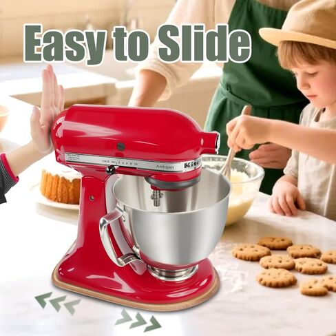 Wooden Mixer Slider Compatible with KitchenAid 6/7/8 Quart Bowl-Lift Stand Mixer, Kitchen Countertop Sliders in Saudi Arabia