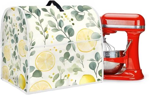 Dust Cover Compatible with Stand Mixer, Cloth Cover with Pockets for Stand Mixer and Extra Accessories (Sunflower, L(for 8.5-9.5 qt Mixer)) in Saudi Arabia