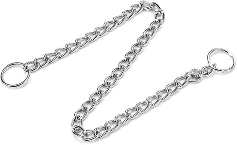 طوق الكلب الخانق الفضي، سلسلة معدنية قابلة للانزلاق للكلاب، طوق كلب صغير، تدريب عالي التحمل، طوق للكلاب، أطواق جرو للكلاب الصغيرة والمتوسطة والكبيرة مقاس XXS XS، مقاس L in Saudi Arabia