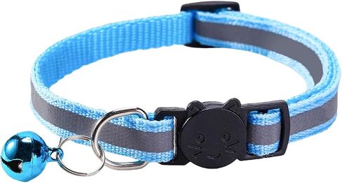 14 Pack Breakaway Cat Collar with Bell, Reflective Kitten Collar for Girl Boy Cats, Safety Buckle Adjustable 7.5-12.5 Inch, 0.4 Inch Width Lightweight, Pet Gifts (Multi-Colored) in Saudi Arabia