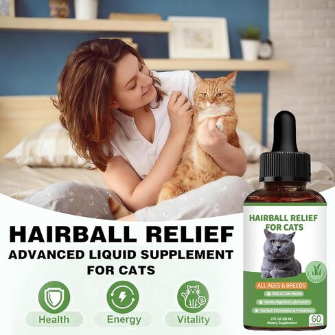 علاج كرات الشعر للقطط - علاج كرات الشعر للقطط - يدعم الجلد والفرو، والهضم، وعلاج كرة الفراء للقطط، ويساعد على القضاء على كرات الشعر ومنعها للقطط والقطط الصغيرة (نكهة عشب القطط) in Kuwait