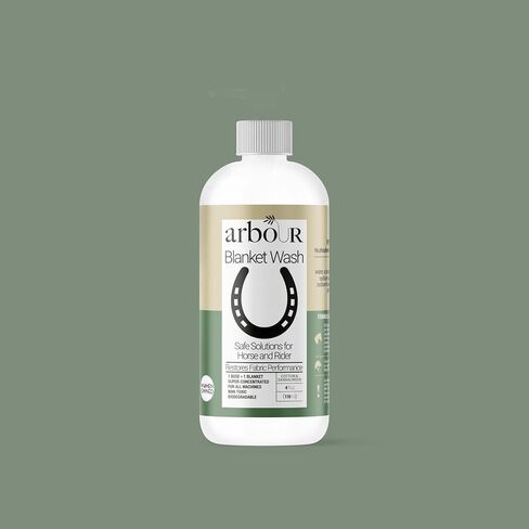 Arbour Blanket Wash Horse Blanket & Tack Laundry Detergent | pH-Balanced, Phosphate-Free Concentrate Safely Cleans Turnouts, Fly Sheets & Saddle Pads | Fresh Cotton + Sandalwood | 32 fl oz in Saudi Arabia