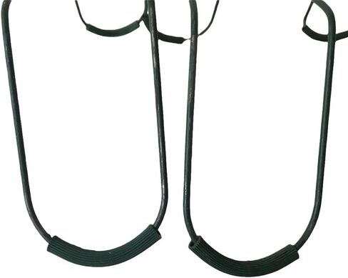 Floral Tombstone Hugger 12 in x 17 in Wire Memorial Rustproof Galvanized Gravestone Saddle Cemetery Headstone Saddle (2) in Kuwait