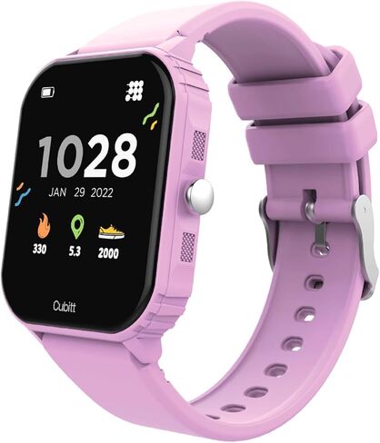 Cubitt Teens Smartwatch, 1.85" Touchscreen Fitness Tracker – Obsidian Black in Saudi Arabia