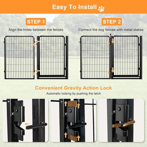 سياج الكلب في الهواء الطلق الأقلام في الخارج، المحمولة لعب الكلب القلم 40 "ح 8 لوحات الحيوانات الأليفة روضة ممارسة الأقلام للكلاب الصغيرة والمتوسطة الكبيرة RV التخييم ساحة حديقة داخلي بوابة واسعة in Kuwait