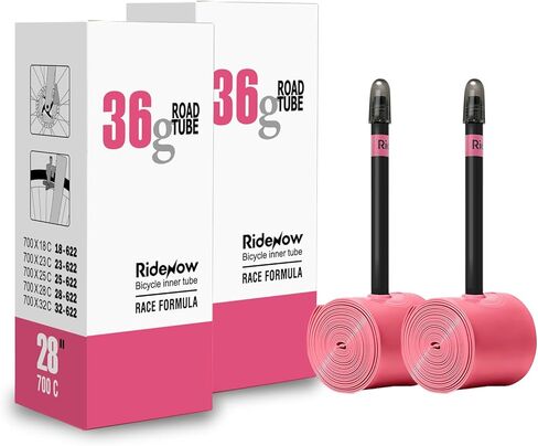 2 Pack Ridenow TPU Inner Tube 700C x 32-47C Super Light for Road Bike Tubes with 45mm Presta Valves (Include Repair Patch Kit) in Saudi Arabia