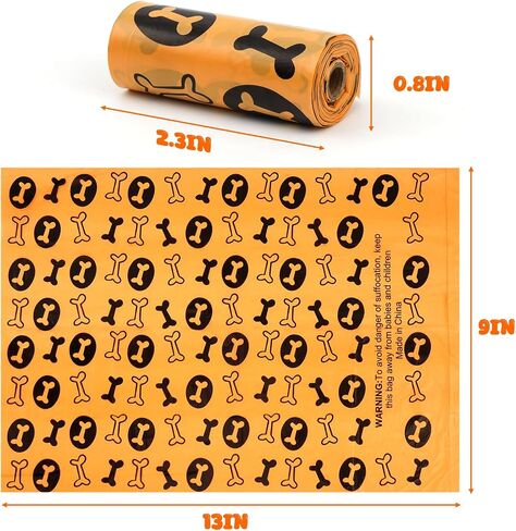 Dog Poop Bags Rolls, 120 Count Colorful Leak Proof & Tear Resistant Refill Rolls for Dog Waste Cleanup, Puppy Walking and Travel in Saudi Arabia