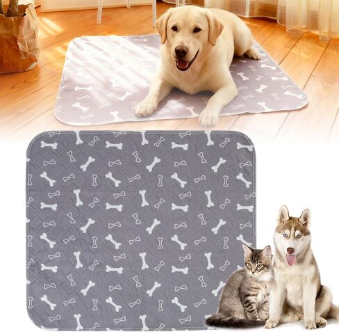 PuppyPads for Dogs,2026 Upgraded Washable Puppy Pad with Pheromones,Reusable Puppy Training Pet Pads with 4-Layer Leak Protection, Leak & Odor Proof, Non-Slip Base, Easy to Clean(Grey, M) in Saudi Arabia