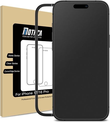 Mothca Matte Glass Screen Protector for iPhone 14 Pro Anti-Glare & Anti-Fingerprint Tempered Glass Clear Film Case Friendly Easy Install Bubble Free for iPhone 14 Pro 6.1-inch (2022)-Smooth as Silk in Kuwait