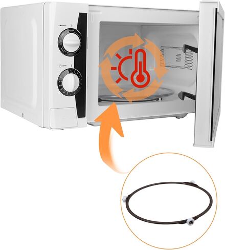 Microwave Turntable Ring, 7.44 & 8.66 Inch Replacement Microwave Turntable Accessories for Roller Spinner for 9-12 Inch Glass Plates, Oven Tray Plate Holder Durable Support Parts in Saudi Arabia
