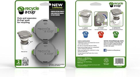 Medelco Recycle A Cup - أداة إعادة تدوير كبسولات القهوة أو الشاي - متوافقة مع أكواب K - أفضل أداة إعادة تدوير كبسولات القهوة ذات الخدمة الواحدة - إعادة تدوير أكواب K - قطاعة كبسولات تقديم واحدة (عبوة من 2) in Saudi Arabia