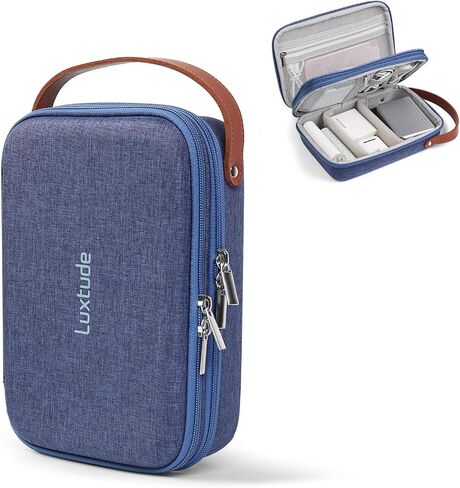 Luxtude Electronic Organizer Travel Case, Tech Organizer for Women, Hard Charger Case, Travel Tech Bag, Pink Electronics Bag, Travel Essentials for Apple Accessories/Magic Mouse/SD/Cash/Card/Pen in Kuwait