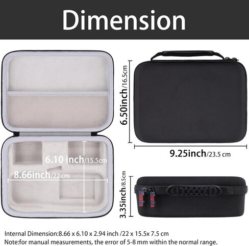 khanka Hard Case for DYMO LetraTag LT-100H / LT-100H Plus Handheld Label Maker - Compact Travel Storage Bag Compatible with DYMO LetraTag LT-100H / LT-100H (Case Only) in Kuwait