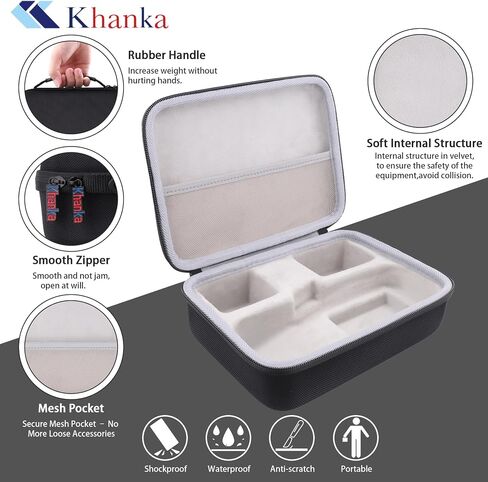 khanka Hard Case for DYMO LetraTag LT-100H / LT-100H Plus Handheld Label Maker - Compact Travel Storage Bag Compatible with DYMO LetraTag LT-100H / LT-100H (Case Only) in Kuwait
