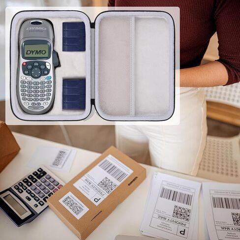 khanka Hard Case for DYMO LetraTag LT-100H / LT-100H Plus Handheld Label Maker - Compact Travel Storage Bag Compatible with DYMO LetraTag LT-100H / LT-100H (Case Only) in Kuwait