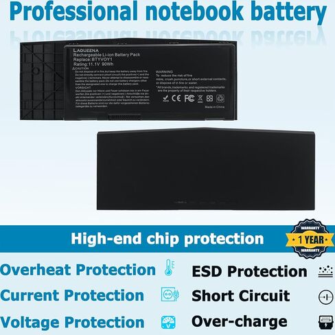 بطارية كمبيوتر محمول LAQUEENA C31N1522 متوافقة مع ASUS Q553U N593UB N593UB-1A Series C31PMC6 0b200-01880000 11.4V 45Wh in Kuwait