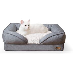 K&H Pet Products Pillow-Top Orthopedic Lounger Sofa Dog Bed Classy Gray Small 18 X 24 Inches in Saudi Arabia
