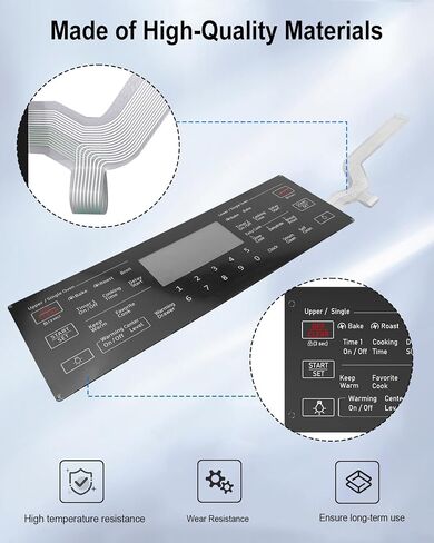 DG34-00032A Oven Membrane Switch Touchpad with Black Display Fit for Samsung Stove Oven Replacement NE59J7750WS/AA NE59J7850WG/AA NE59J7750WS/AC NE59J7850WS/AA-03/06, Microwave Switch Membrane in Saudi Arabia