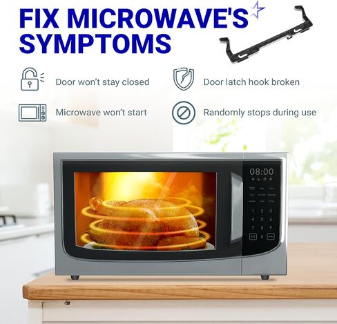 BlueStars 5304522796 Microwave Door Latch - Compatible with Frigidaire Electrolux Gibson Kelvinator Westinghouse Kenmore - Replace AP6979662 4977138 OEM20938991 PS12746282 EAP12746282 in Saudi Arabia