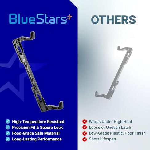 BlueStars 5304522796 Microwave Door Latch - Compatible with Frigidaire Electrolux Gibson Kelvinator Westinghouse Kenmore - Replace AP6979662 4977138 OEM20938991 PS12746282 EAP12746282 in Saudi Arabia