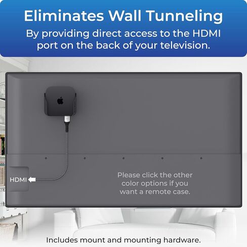ReliaMount Premium Mount for Apple TV - Compatible with Every Apple TV | Designed in USA – Reliable and Easy Apple TV Installation – Special Features: Includes Heat Management and Strong TV Adhesive in Kuwait