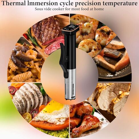 Sous Vide Cooker, Sous Vide Machine 1100 W, Immersion Circulator Precisional Cooker with Touch Control, Accurate Temperature, Ultra-quiet, IPX7 Waterproof, Fast Heating and Time Control in Saudi Arabia