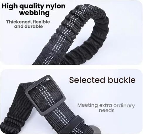 Heavy-Duty Retractable Dog Car Harness - Adjustable Nylon Safety Seat Belt for Small to Large Dogs, Elastic & Vehicle-Compatible in Saudi Arabia