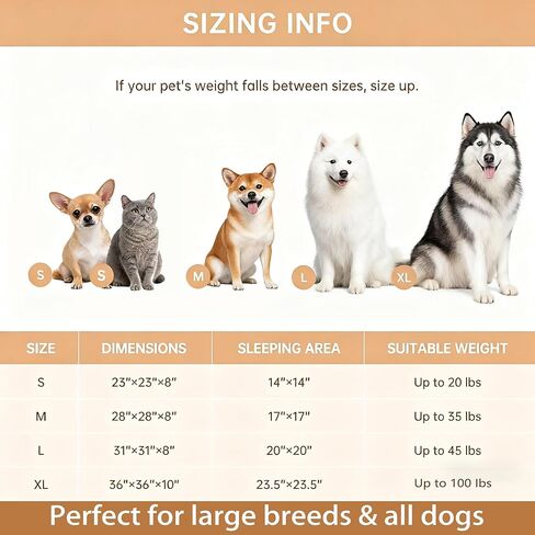 Ultra-Plush Donut Dog Bed – Calming & Comfortable for Pets (XL 35.4"×35.4"×7.9" H) in Kuwait