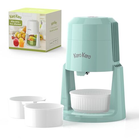 Professional Shaved Ice Machine: RX03 Electric Snow Cone Maker & ICEE Machine for Home, 60W Power, 120V Universal Voltage, Create Fluffy Ice Snow Cones, Slushies and Frozen Treats-Red (Red) in Saudi Arabia