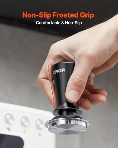 VEVOR Espresso Tamper 53mm, Spring Loaded Coffee Tamper, 30 lbs Tamper Tool Espresso, Stainless Tamper with Non-Slip Grip in Saudi Arabia