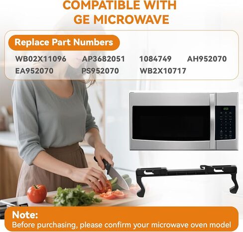 WB02X11096 خطاف مزلاج باب الميكروويف متوافق مع أجهزة الميكروويف GE، قطع غيار الميكروويف مزلاج الباب، استبدل AP3682051 1084749 AH952070 EA952070 PS952070 WB2X10717 in Kuwait