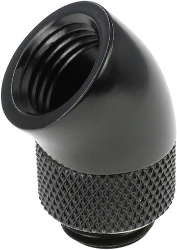 Dracaena.io 6-Pack G1/4 90° Rotary Fitting, M-F, PC Water Cooling, Black in Kuwait